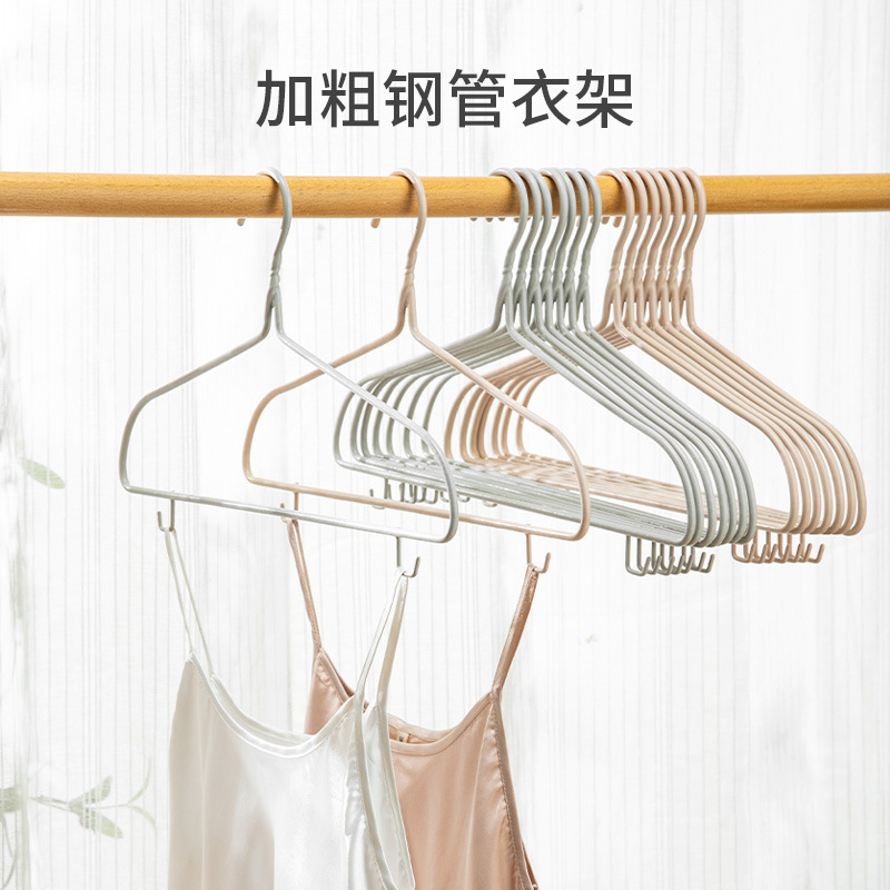 顺艺钢管加粗衣架无痕防角肩衣架
