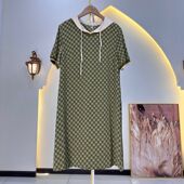 HQ807连衣裙女2026年新款 休闲宽松 显瘦中年女妈妈时尚 夏季 特价