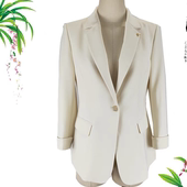 HW352外套女2026新中女装 优雅气质百搭纯色西装 外套显瘦韩版 时尚