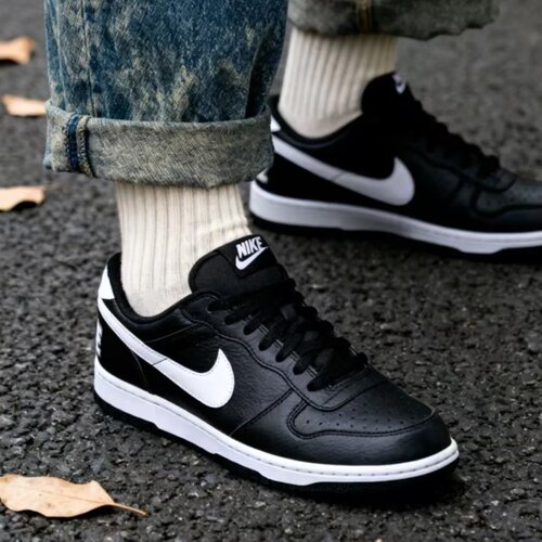 Nike  BIG LOW 耐克舒适百搭透气运动休闲复古低帮黑白色板鞋