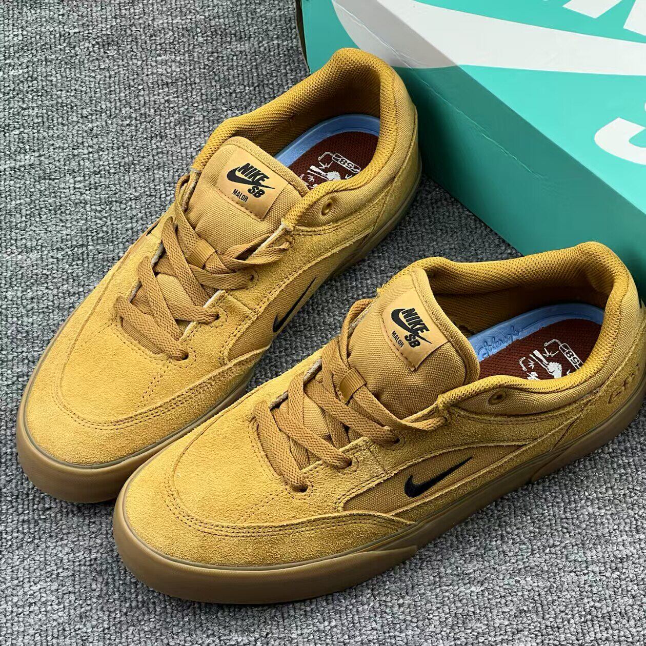 Nike SB MALOR 正品耐克TE 时尚舒适 翻毛皮滑板鞋HF3066-701