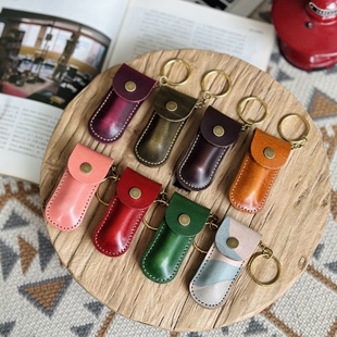 收纳小皮套指甲钳套装 MOZE 头层牛皮指甲钳真皮套便携式 3.5