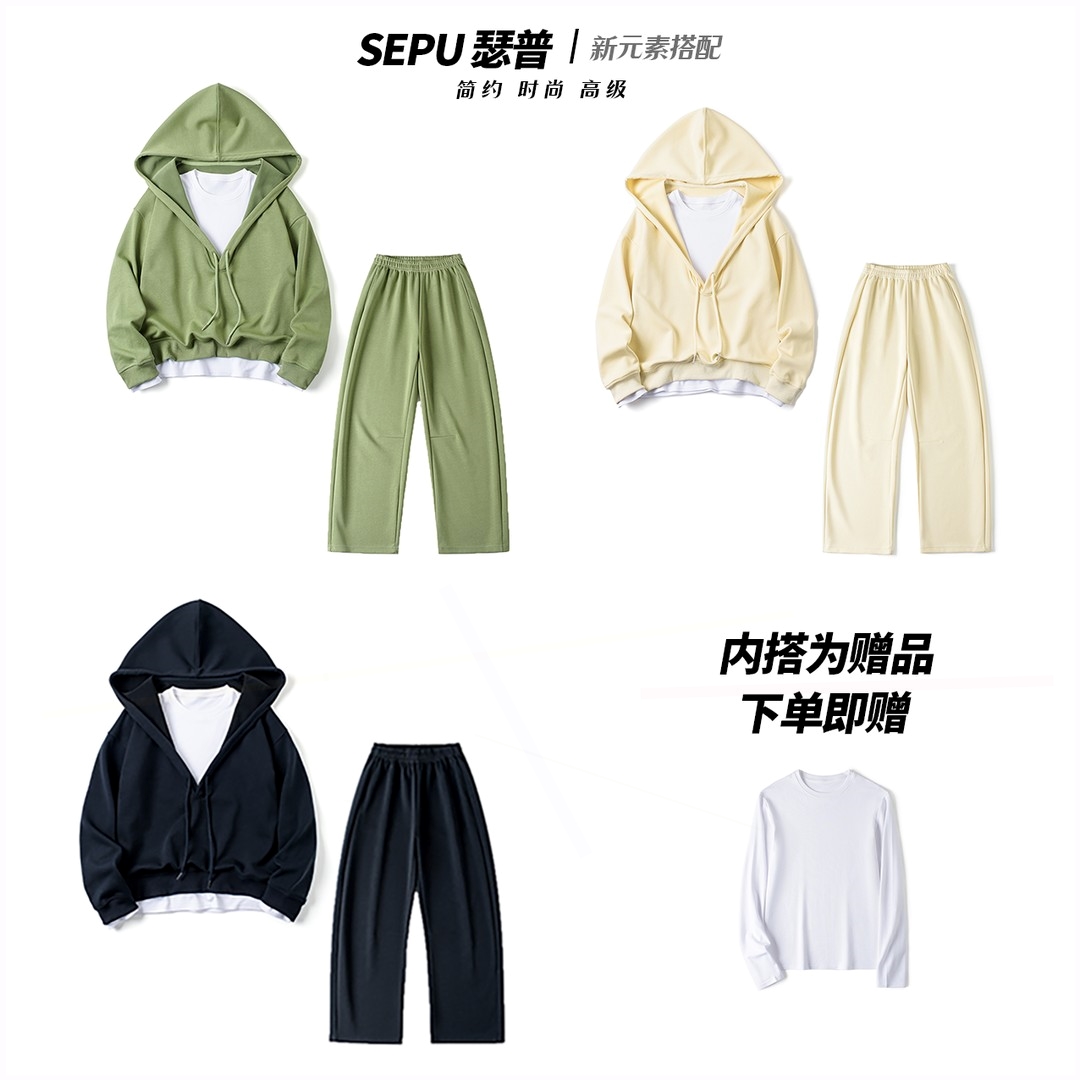 套装休闲百搭衬衣显瘦宽工作室原