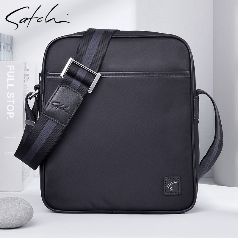 沙驰男包单肩包新款男士包包休闲斜挎包男官方正品帆布包轻便背包