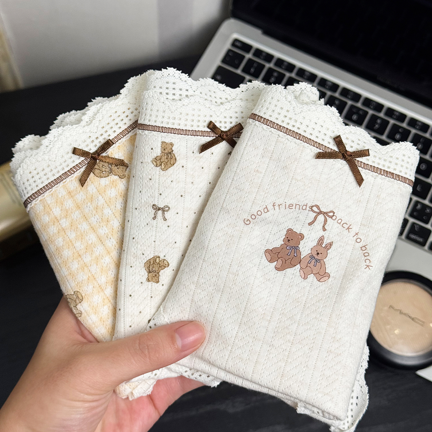 日常三角裤透气印花A类棉质面料