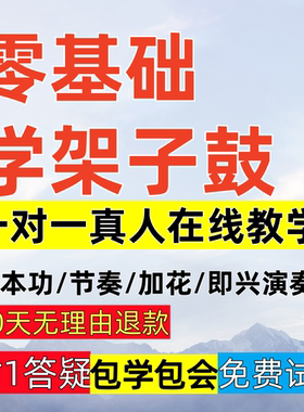 架子鼓一对一教学系统网课在线学习视频课后指导