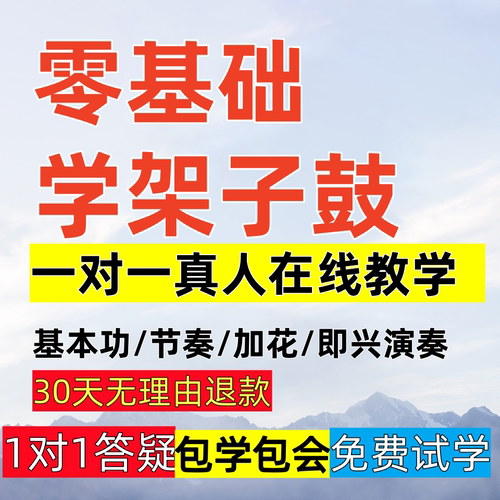 架子鼓一对一教学系统网课在线学习视频课后指导