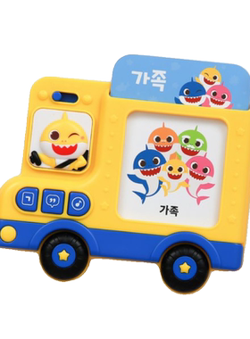 现货韩国鲨鱼宝宝碰碰狐韩语儿歌有声卡片启蒙益智幼儿童早教学习