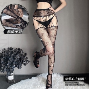 沐阮欧美ins网红纯欲网袜女薄款 袜 性感黑色打底袜辣妹连裤