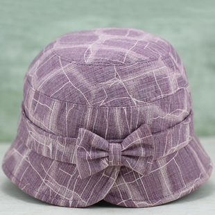 中老年人帽子女春秋天妈妈盆帽渔夫帽薄款 休闲老人奶奶遮阳帽女帽