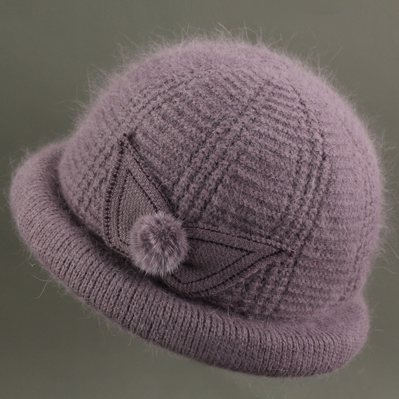 中老年人帽子女秋冬季妈妈加绒