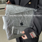 金属爆裂纹外壳macbookair13.6Pro13M3英寸软套16 SHELL 适用于Macbook保护壳华为笔记本16新款 15寸Max简约