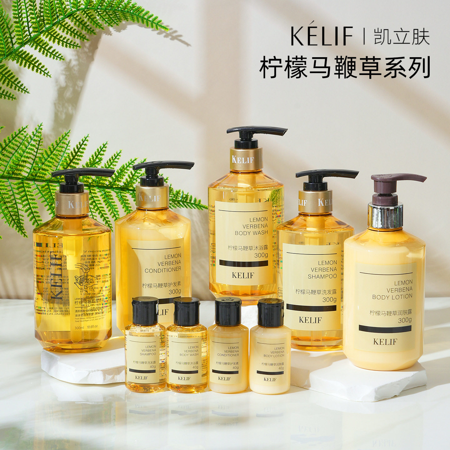 凯丽肤洗发水沐浴露高档民宿美容院带补充液洗护套装批发大瓶装