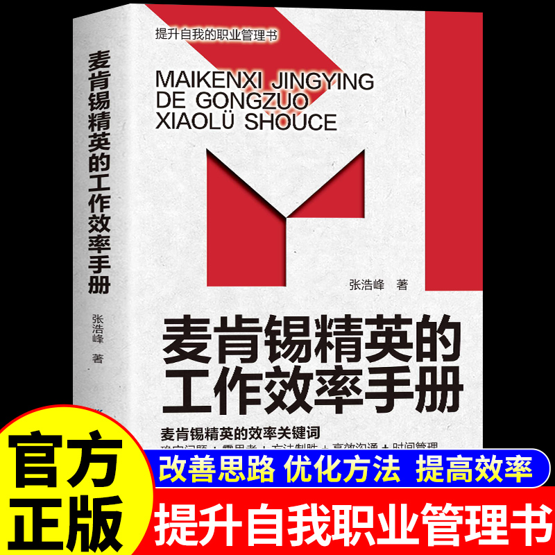 麦肯锡精英的工作效率手册