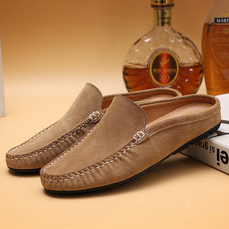 豆豆鞋夏季休闲包头半拖鞋男个性潮拖男士户外懒人鞋无后跟半包鞋,流行男鞋,乐福鞋（豆豆鞋）,淘宝优惠券,粉丝福利购,淘宝优惠卷