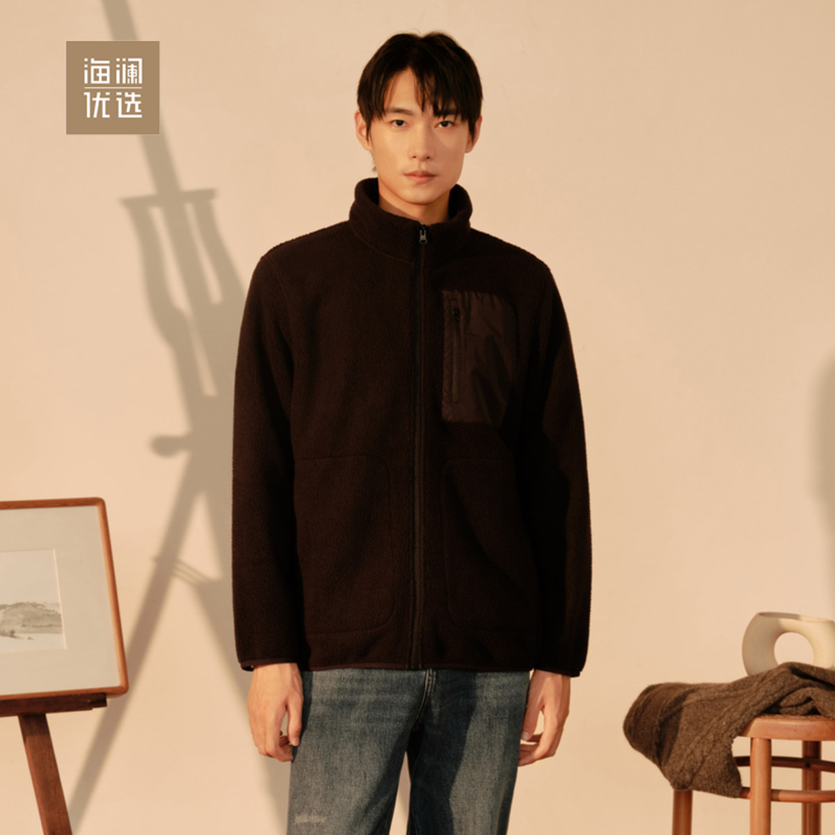 秋冬新品亲肤摇粒绒厚实柔软男棉服属于什么档次？