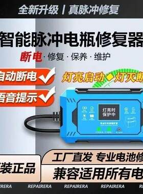 德国新科技智能脉冲电瓶修复器瑞奕电动车充电器自动断电保护神器