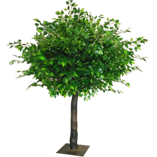 仿真榕树假树装饰实木定制包柱子玻璃钢大树酒店商场室内装饰假树