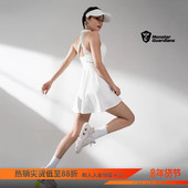 Monster Guardians带胸垫连体打底防晒高弹网球羽毛球运动连衣裙