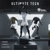 男子一体编织透气网眼健身运动训练短袖 夏季 Guardians Monster