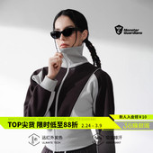 Monster Guardians恣意系列女秋冬吸湿排汗撞色拼接加绒卫衣套装
