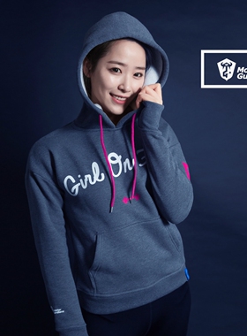 Monster Guardians 恣意系列女子春季健身运动卫衣灰色休闲套头衫