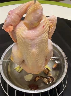 不锈钢烤鸡架子油炸鸡支架钢管舞鸡盘烧鸡会跳舞的鸡架手撕鸡架