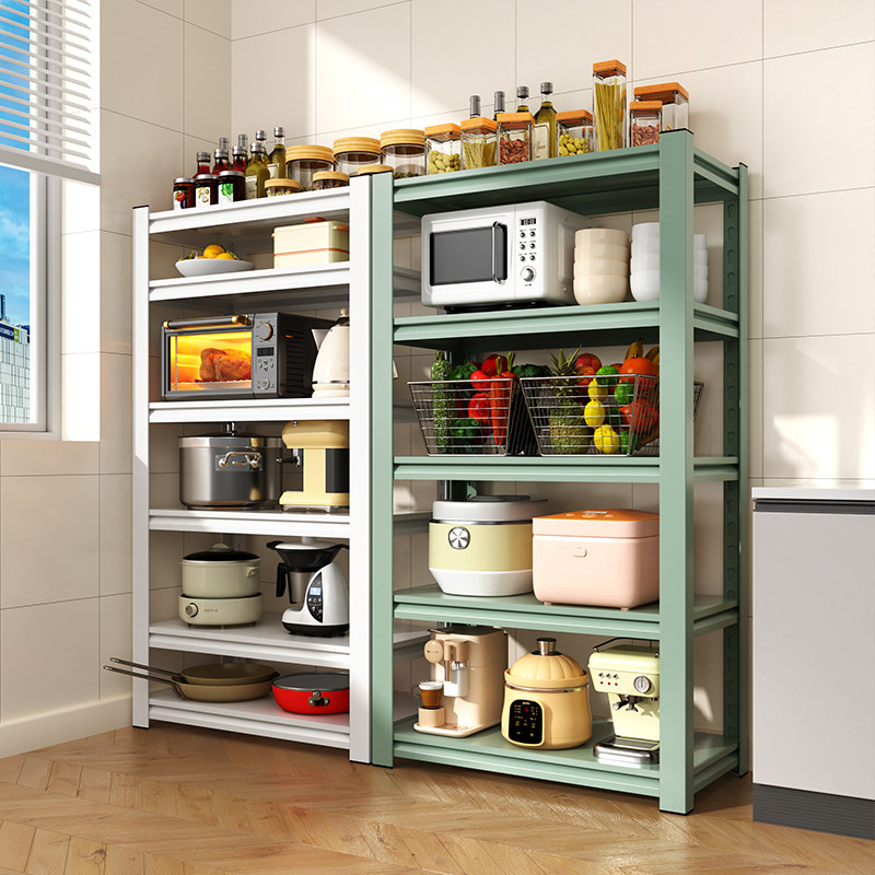 厨房置物架落地多层家用多功能收纳架子储物架微波炉橱柜钢制货架,商业/办公家具,仓储货架,淘宝优惠券,粉丝福利购,淘宝优惠卷