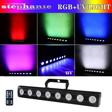 8X12W RGBW UV Sound party Wall Washing Lights LED Music Stro