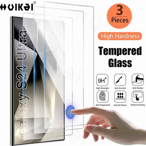 Screen Protector 3 Pack For Samsung S24 Ultra S23 Ultra S23 FE S22 S21 S20 A15 A54 A14 Note20 Screen