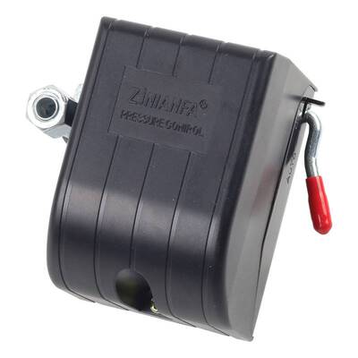 空压机配件大全自动气压压力控制开关小型卧式手柄气泵开关120PSI