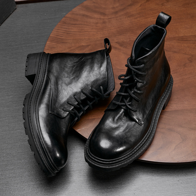 休闲靴子男士马丁靴2023秋冬
