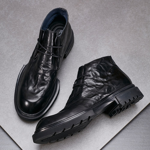 马丁靴男士高帮鞋男鞋秋冬2025新