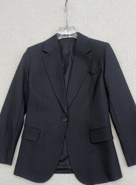 Th同款 2025秋冬新品女装 羊毛法兰绒单粒扣修身西装 P0801103