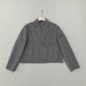 Th同款 O0801402 羊毛羊绒双面呢翻领短外套 2025秋冬新品 女装