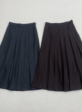 Th专柜同款4k+ 2025秋冬新品女装 羊毛法兰绒百褶半裙 P0801302