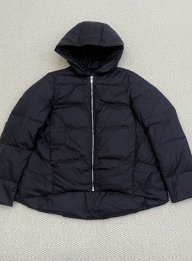 Th同款 2025秋冬新品女装 短款A版白鸭绒连帽羽绒服 O0907402