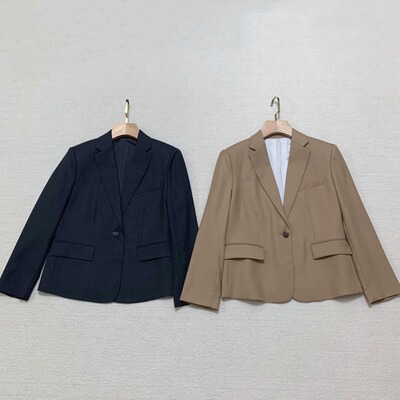 Th同款 2025早春新品女装 羊毛法兰绒一粒扣修身西装 O0801101