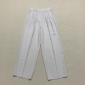 Th同款 N0709228 三醋酯纤维混纺高腰阔腿长裤 2025早春新品 女装