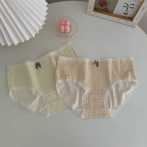 Real price countryside style flower girl lovely cotton underwear briefs Triangle pants breathable comfortable PANTS 4 Pack