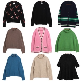 欧美潮牌山羊绒cashmere保暖亲肤柔软女装打底衫开衫套头百搭外套