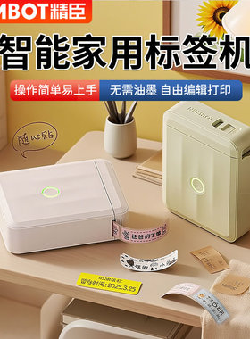 精臣D110标签机+宝可梦皮卡丘胖丁敦煌飞天小黄鸭家用NIIMBOT智能姓名贴纸便签手持蓝牙热敏打印机