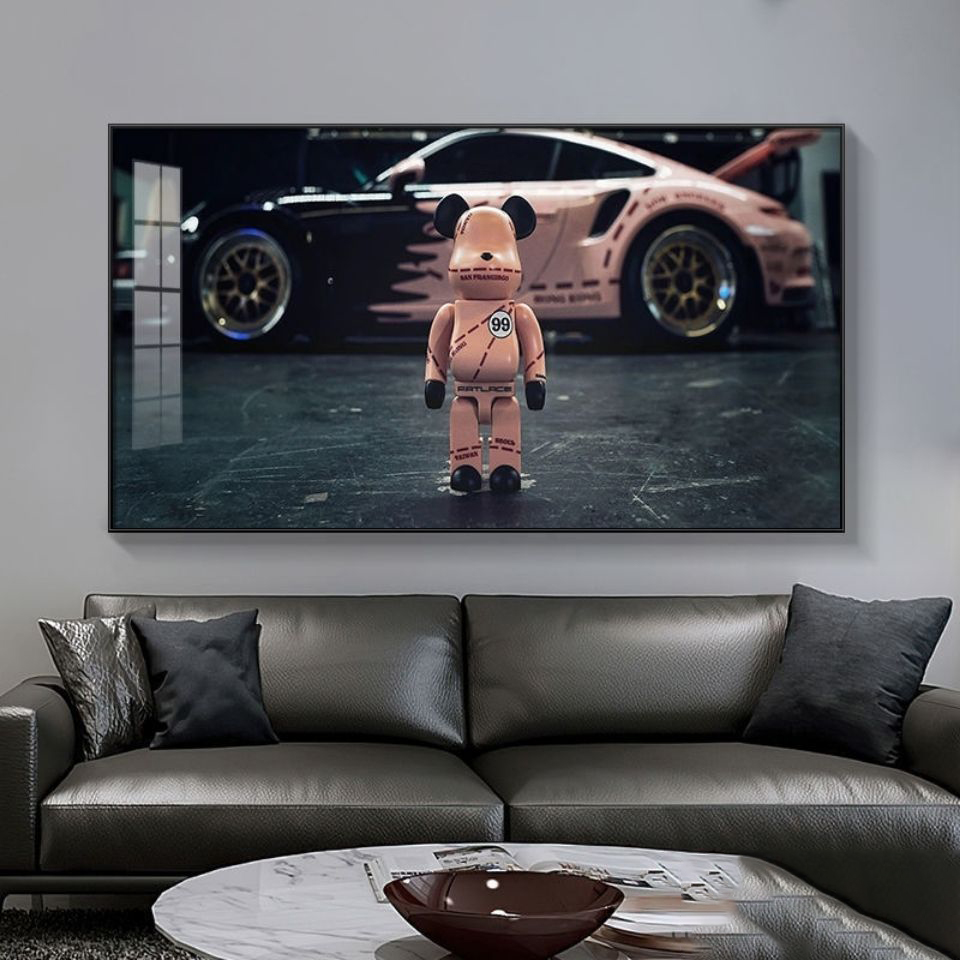 kaws暴力熊潮牌客厅卧室挂画