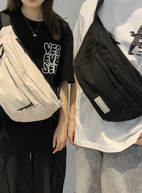 王一博同款大容量胸包男ins潮牌单肩斜挎包女街头腰包学生后背包