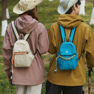 牧司户外机能风迷你小双肩包男女轻便防水徒步登山包女童小型背包