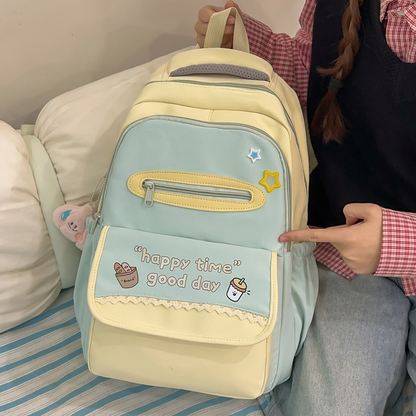 卡通减负书包女童小学生三四五六年级背包女初中生大容量轻双肩包