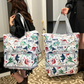 万向轮折叠旅行包女轻便大容量行李袋学生住校手提干湿分离健身包