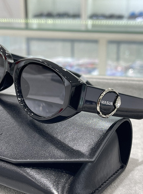 薇尚酒红小框偏光开车太阳镜