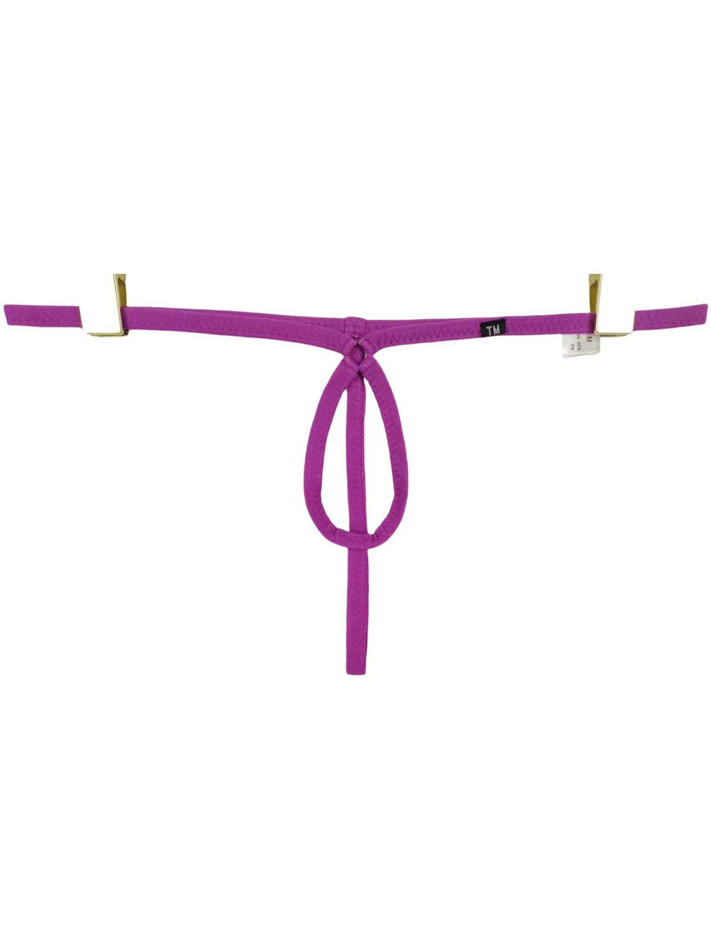 男士丁字裤性感绷带裤纯色T裤低腰内裤T裤免脱一根带铁圈细绳细带