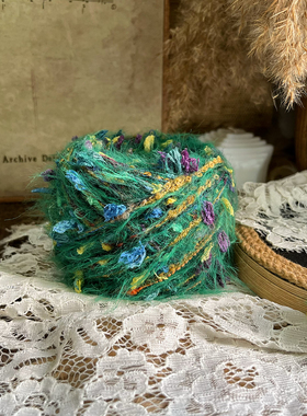 WinWin手混线-特色绿色系秋冬新款钩针棒针编织毛线帽子包包毛衣